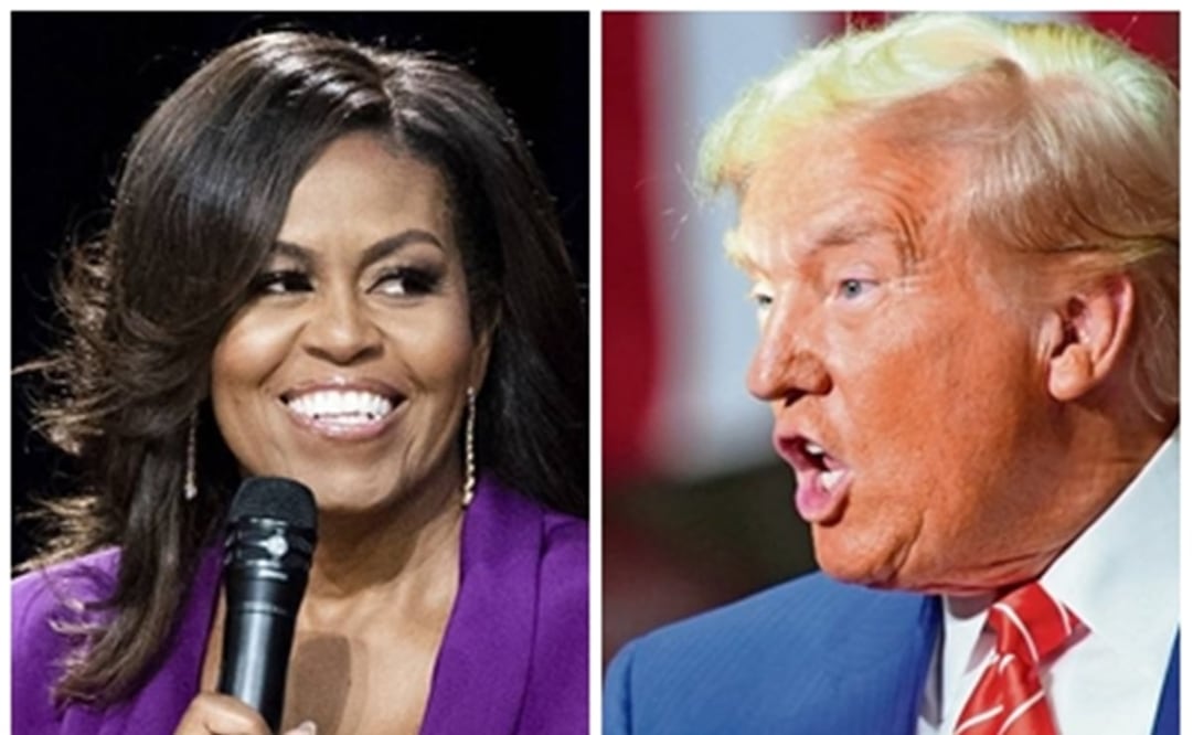 Michelle Obama y Donald Trump no mantienen una buena relación. Él la ha llamado "asquerosa" y ella a él "un riesgo". Fotos: Archivo EL UNIVERSAL