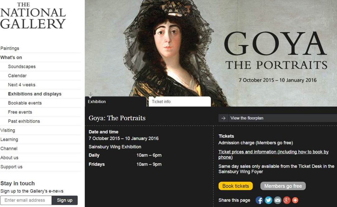 La muestra "Goya: The Portraits" seguirá la trayectoria del artista desde sus inicios en la corte madrileña hasta su nombramiento como pintor de cámara del rey Carlos IV y retratista preferido de la aristocracia española. FOTO: Nationalgallery.org.uk