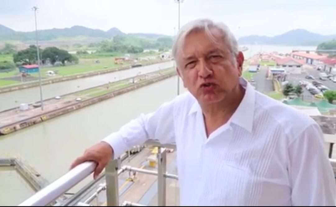 El tabasqueño difundió un video en redes sociales desde el Canal de Panamá /Especial