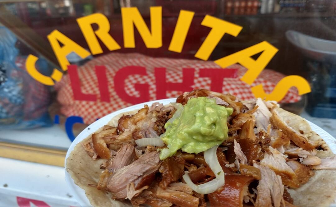 Taco de carnitas Foto: Raquel del Castillo
