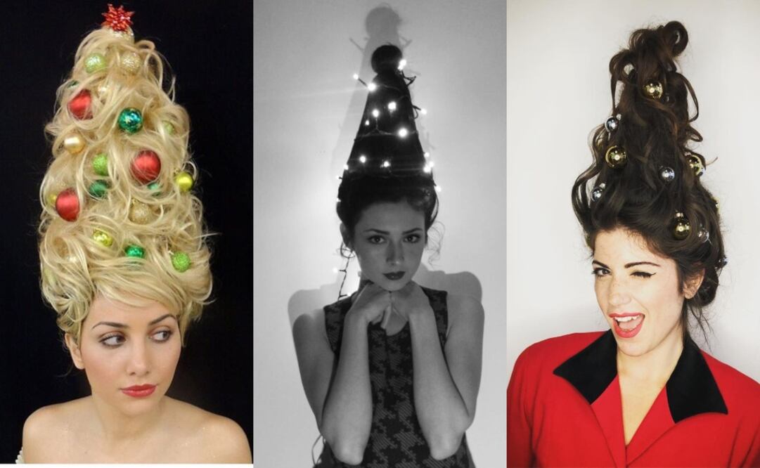Con este peinado, tu árbol de Navidad ya no será necesario. Foto: Instagram salonnadwa, kikiforr, b_is_for_bri,