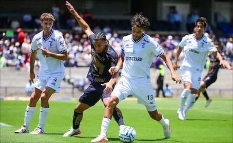 Pumas no levanta cabeza y empata con Querétaro en el estadio Olímpico Universitario 