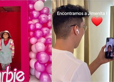 Foto de niña en caja de Barbie conmueve en Internet; la buscan para sorprenderla