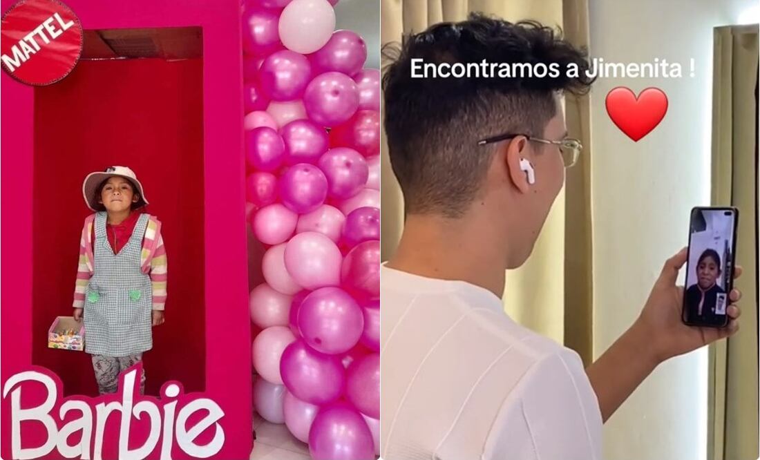 Niña en caja de Barbie enternece en Internet