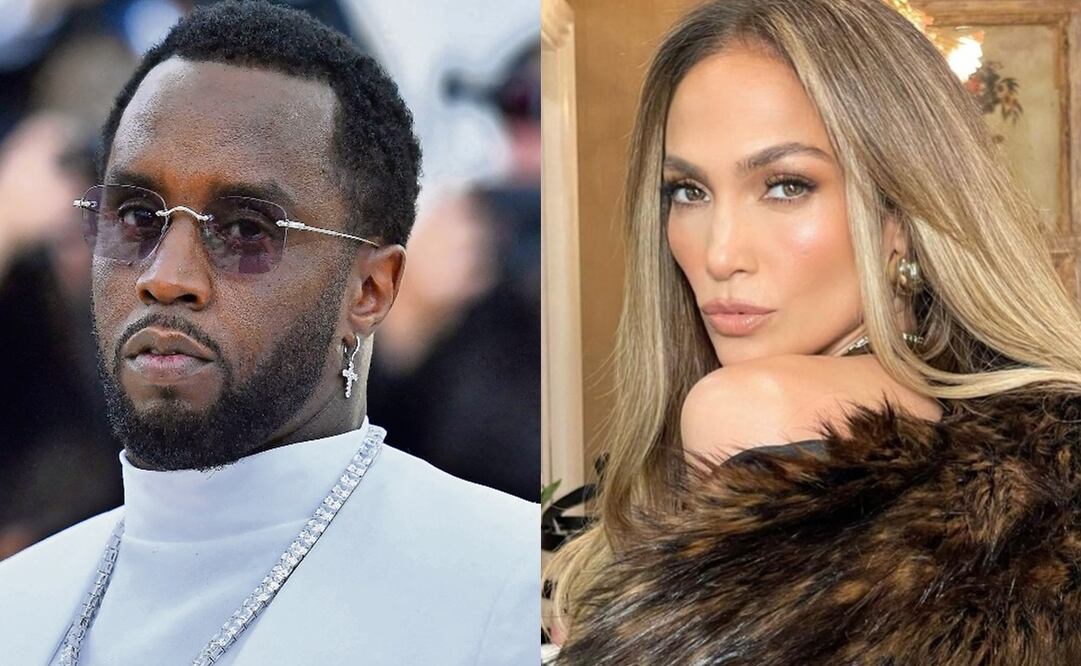 El rapero Sean 'Diddy' Combs y su expareja Jennifer López. Fotos: ANGELA WEISS / AFP/Vía Instragam oficial de López.