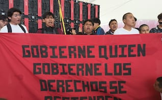Segob atiende protesta de jóvenes en evento de Sheinbaum; revisará sus demandas con autoridades