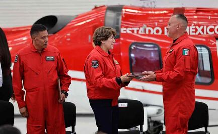 Unidad de Rescate Aéreo "Relámpagos" se entrega con dedicación, respeto y humanidad para salvar vidas: Delfina Gómez 