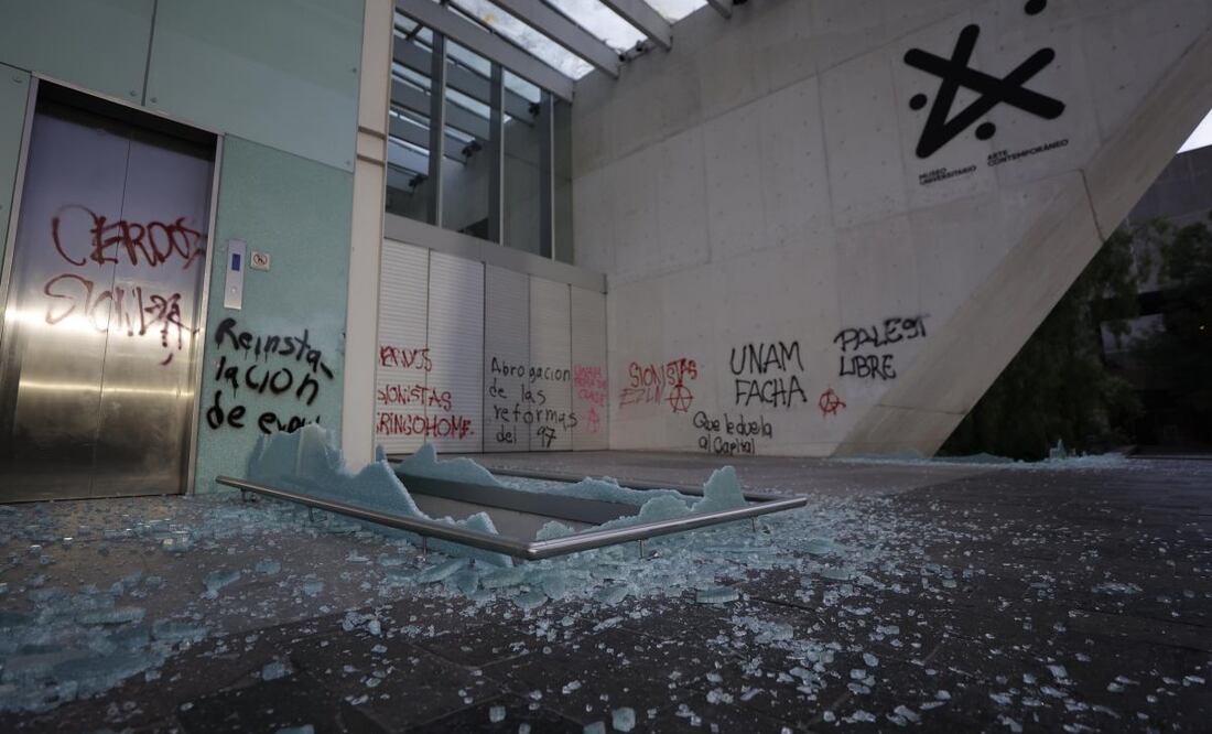 La Fiscalía capitalina atenderá denuncia por disturbios en la UNAM durante marcha contra gentrificación. Foto: Diego Simón Sánchez / EL UNIVERSAL