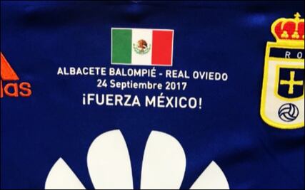 Oviedo subastará playeras en apoyo a México