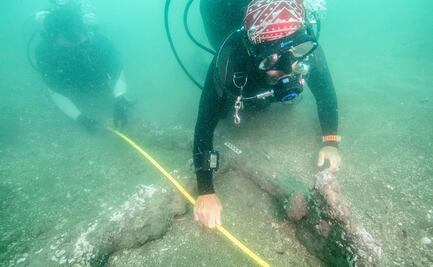 Encuentran dos anclas del siglo XVI en la costa de Veracruz
