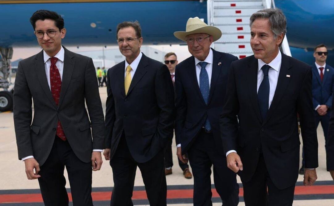 Funcionarios de Estados Unidos llegan al AIFA para Diálogo de Alto Nivel de Seguridad. Foto: Especial