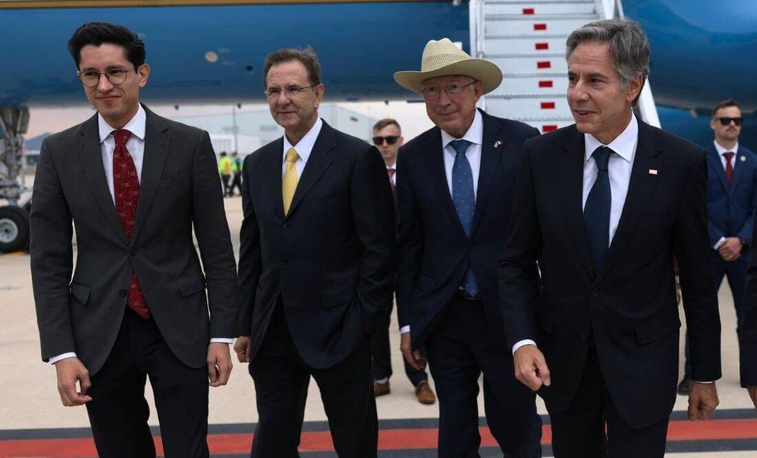 Funcionarios de Estados Unidos llegan al AIFA para Diálogo de Alto Nivel de Seguridad. Foto: Especial