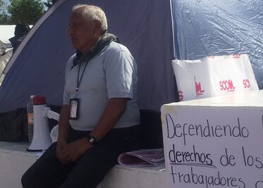 Jubilado de gobierno de Hidalgo, en huelga de hambre