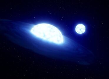 Descubren que espectro cercano a la Tierra no era un agujero negro, sino un par de "estrellas vampiras"