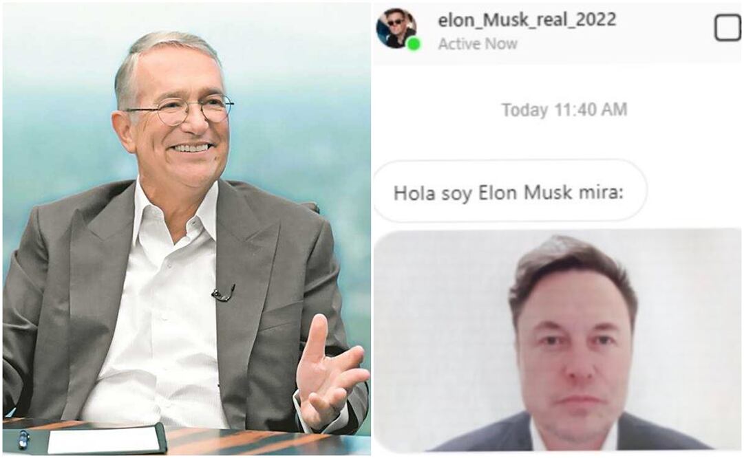 El dueño de TV Azteca no pudo evitar hacer pública la broma, pues parece tratarse de una cuenta fake, ya que el nombre del supuesto Musk era: elon_Musk_real_2022. Foto: ESPECIAL