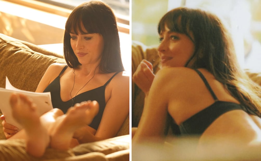 Dakota Johnson modela algunas de las piezas clave de la colección Spring 2026. Foto: Calvin Klein