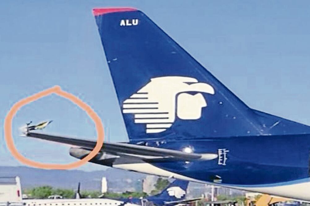 Aeroméxico negó que el accidente entre las dos aeronaves se haya originado por la saturación de la terminal aérea (TOMADA DE TWITTER)