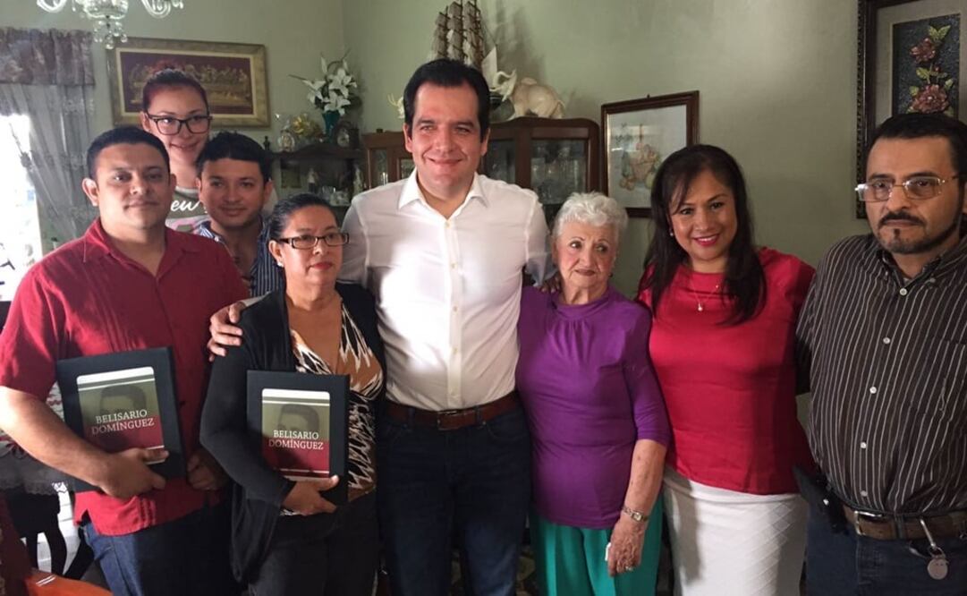 Senadores se reunieron con la familia de Gonzalo Rivas. /Tomada de @SoniaMendozaSLP