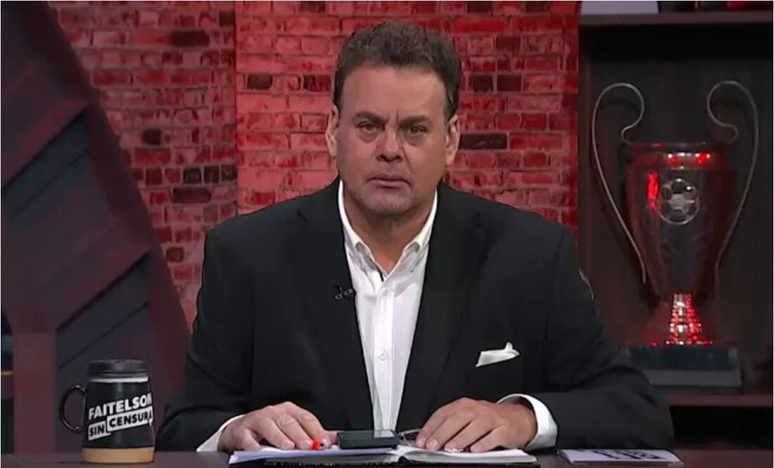 David Faitelson durante su programa en TUDN. FOTO: Captura de video