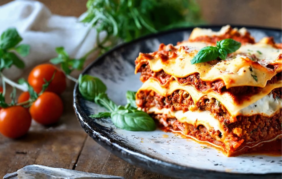 Una bechamel cremosa y un ragù reducido son la clave para lograr un corte limpio y capas bien definidas de la lasaña. Foto: Pixabay.