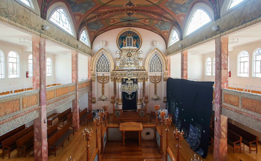 Sinagoga Histórica Justo Sierra. Fue la primera en su tipo construida por los judíos europeos en 1941. Reabrió sus puertas hace 5 años. (Foto: Hermes Quetzalcóatl)