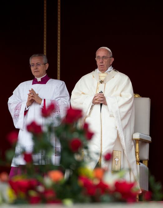 Francisco canonizó a la española María de la Purísima, así como a otros tres santos de Italia y Francia (AP)