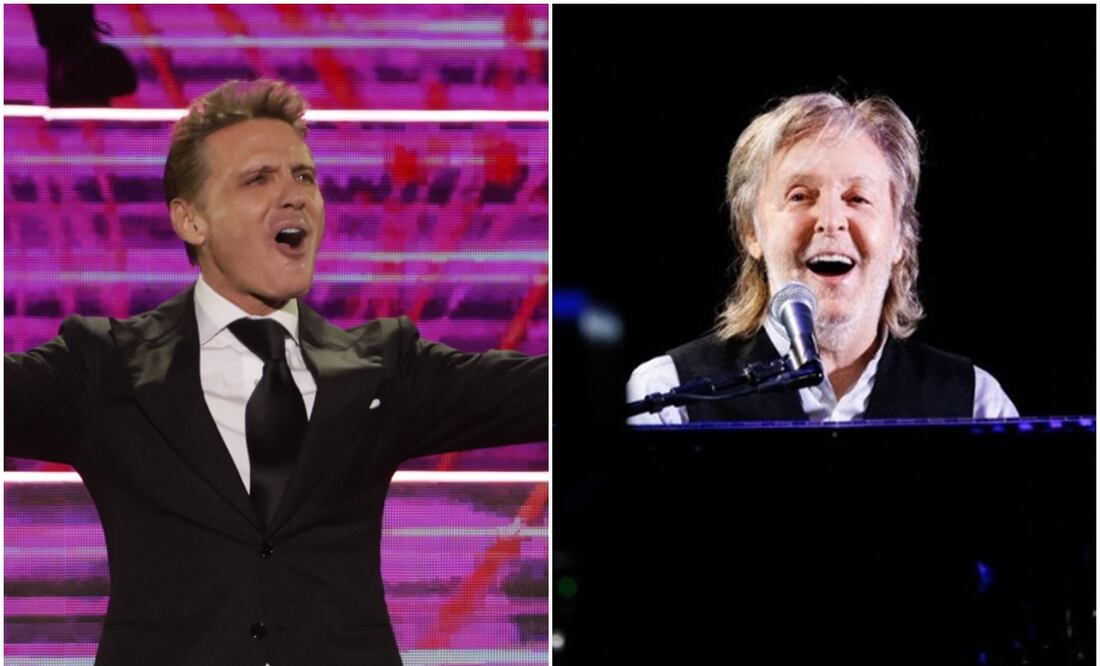 Luis Miguel y Paul McCartney. Foto: EL UNIVERSAL/Instagram.