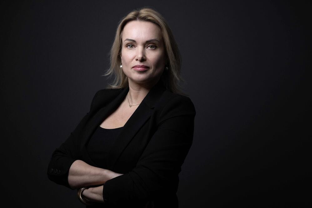 La periodista rusa que protestó contra la invasión de Ucrania en vivo por televisión Marina Ovsyannikova. Foto: AFP