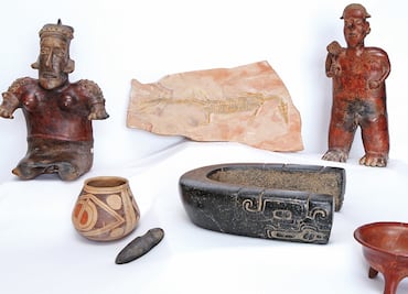 Entregan al INAH piezas arqueológicas repatriadas