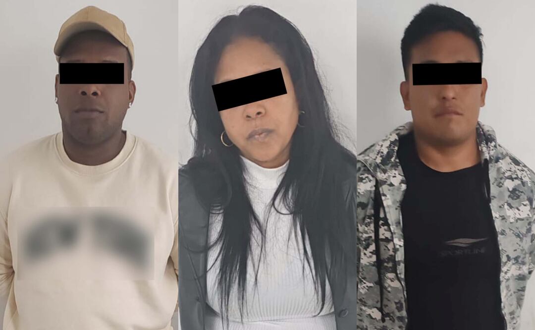 Detienen a 3 personas implicadas en un caso de extorsión contra propietaria de una lavandería en la alcaldía Iztacalco (25/06/2025). Foto: Especial