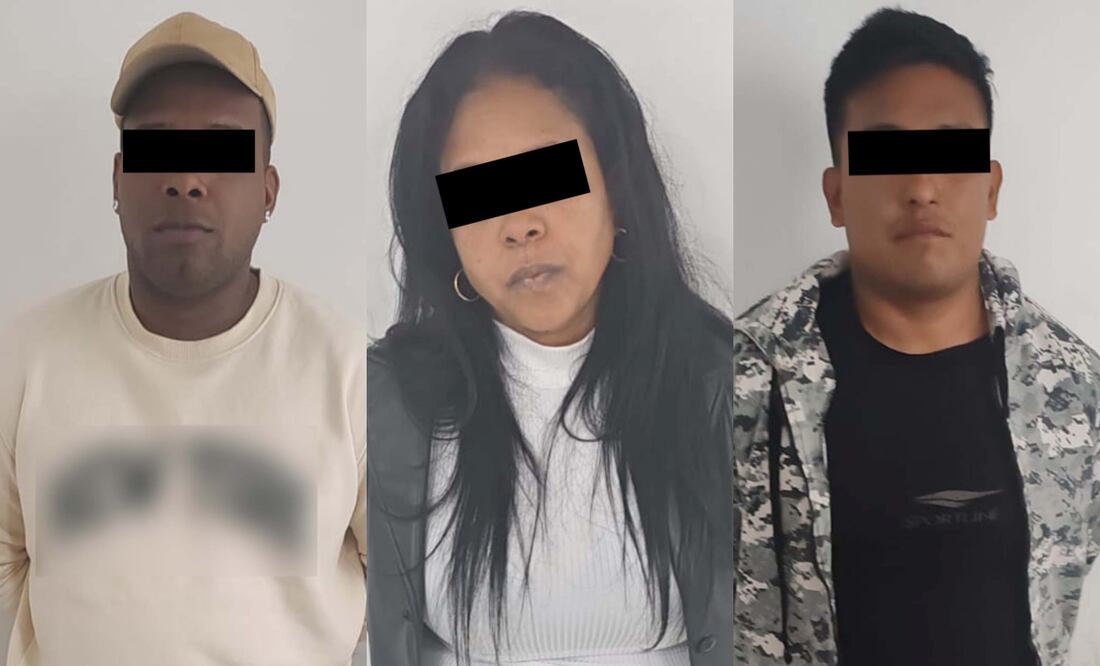 Detienen a 3 personas implicadas en un caso de extorsión contra propietaria de una lavandería en la alcaldía Iztacalco (25/06/2025). Foto: Especial