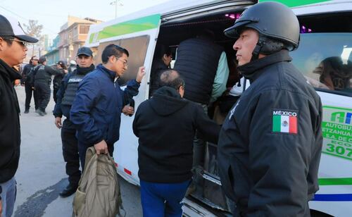 Ecatepec Launches 'Safe Bus Stop' Operation in Tulpetlac to Combat Public Transport Crime