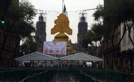 Cierran el Zócalo por festejos patrios