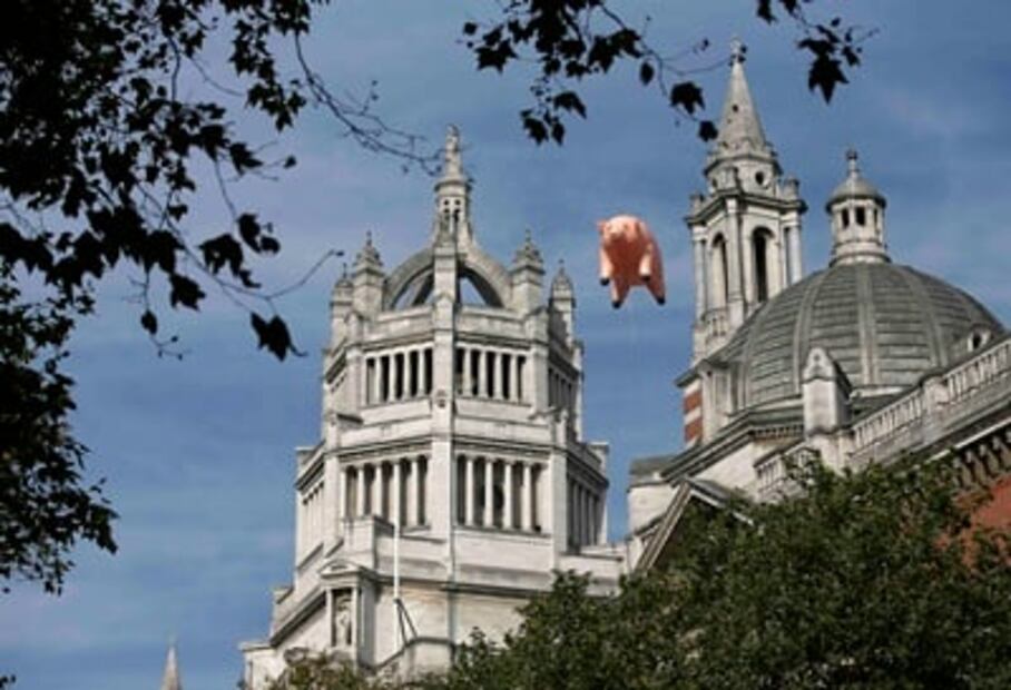 Cerdos voladores y prismas, en apertura de exposición sobre Pink Floyd en Londres