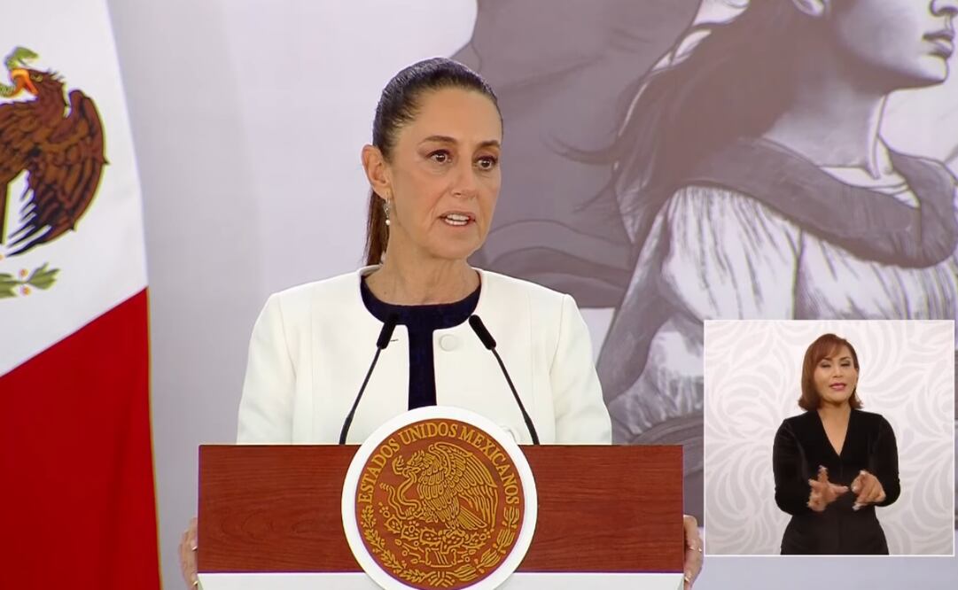 Conferencia matutina de la presidenta Claudia Sheinbaum Pardo el 5 de frebrero de 2025. Foto: Captura de pantalla
