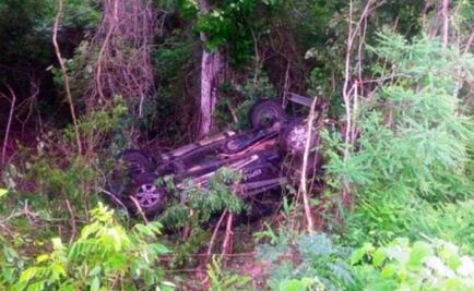 Vuelca patrulla de mando policiaco en Yucatán