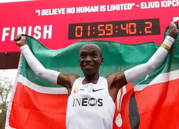Eliud Kipchoge, primer atleta en terminar Maratón en dos horas