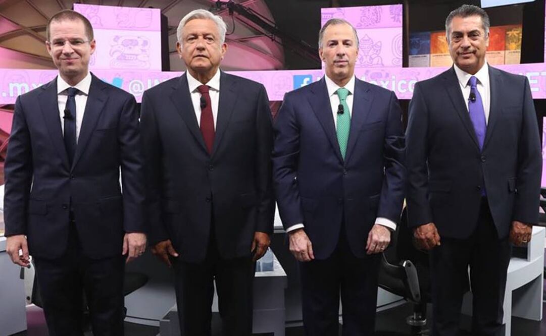En la foto: Ricardo Anaya, Andrés Manuel López Obrador, José Antonio Meade, Jaime Rodríguez Calderón, candidatos a la Presidencia de la República (ARCHIVO. EL UNIVERSAL)