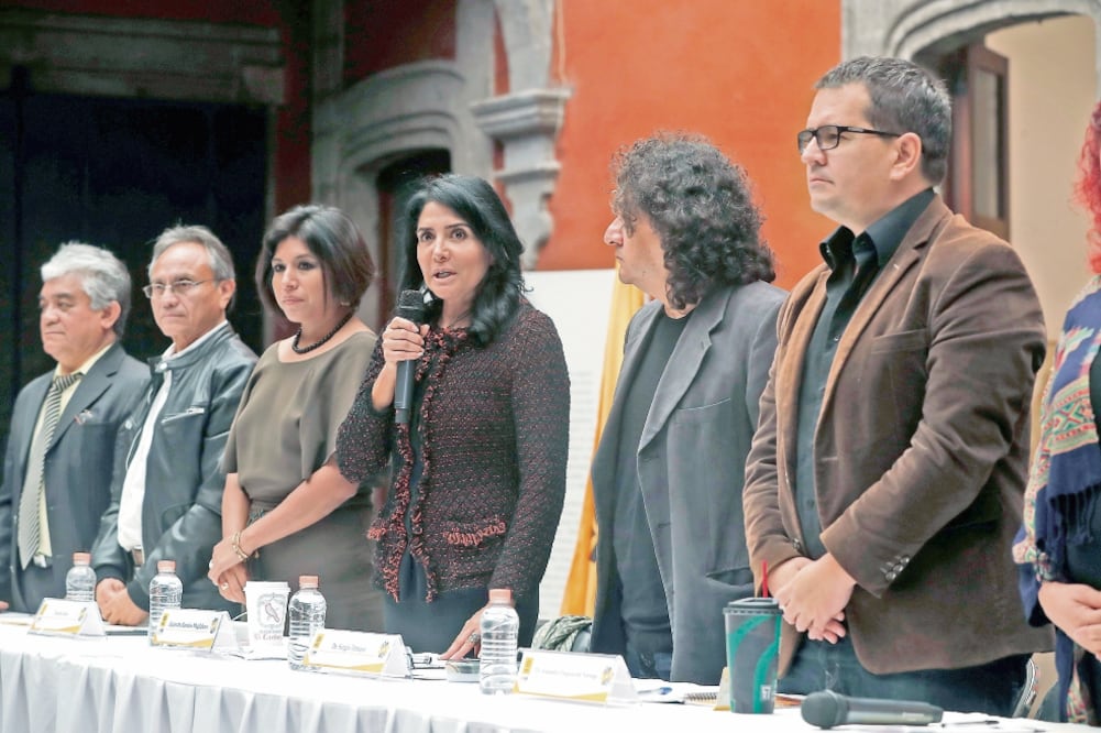 La presidenta nacional del PRD, Alejandra Barrales Magdaleno, participó en el foro internacional de Movimientos Sociales, organizado por el sol azteca en el Museo de la Ciudad de México (LUIS CORTÉS. EL UNIVERSAL)