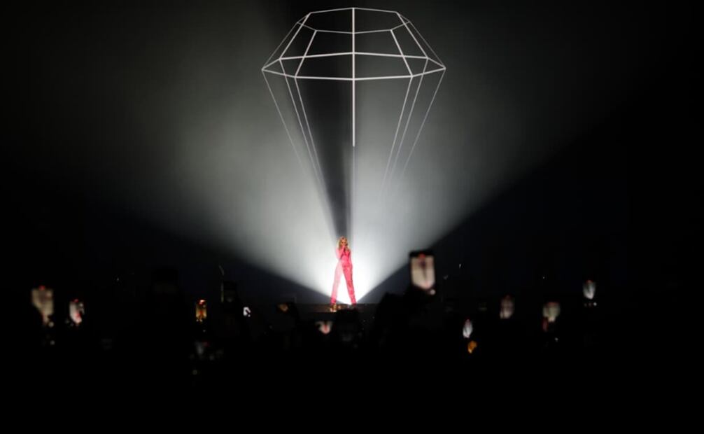 Kylie Minogue durante su presentación en el Palacio de los Deportes. Foto: Carlos Odin/EL UNIVERSAL.