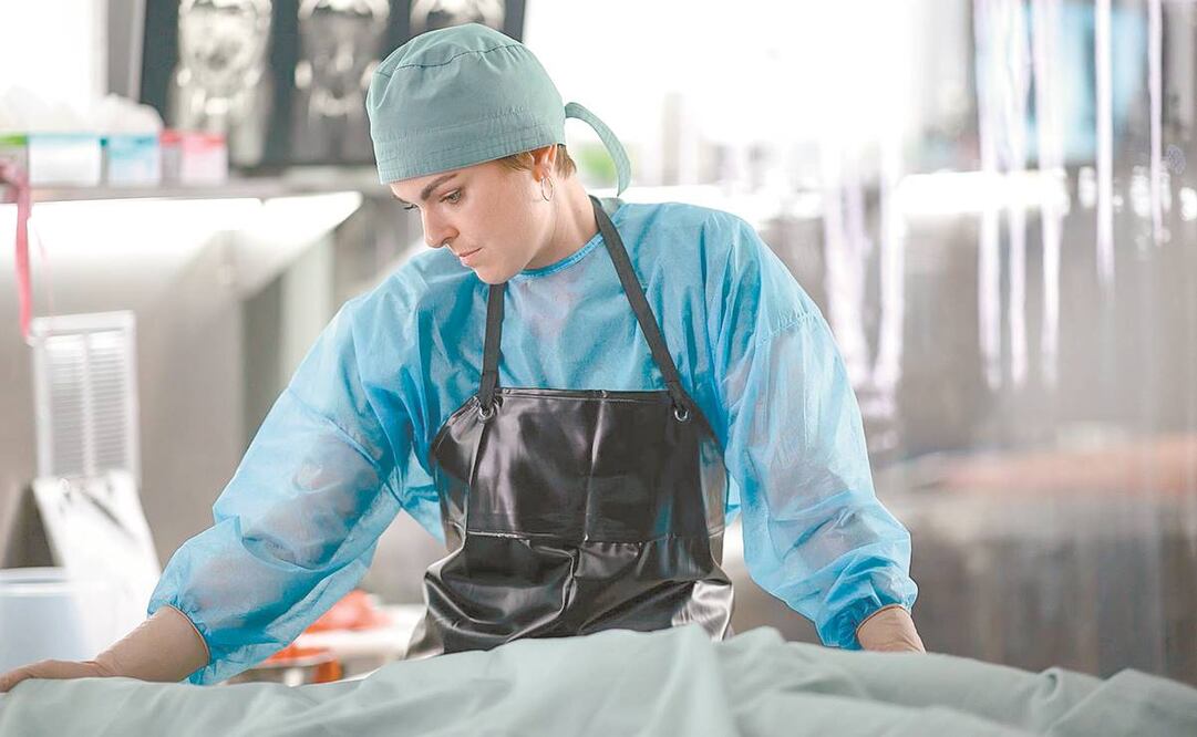 Swan contactó con forenses reales para entender el lado biológico de su papel y retratarlo con respeto. Foto: UNIVERSAL CHANNEL