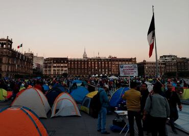 CNTE instala plantón en el Zócalo tras acuerdo con Sheinbaum sobre reforma a Ley del ISSSTE; inician paro laboral de 72 horas