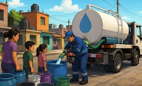 ¿No tienes agua? Así puedes pedir una pipa GRATIS en Nezahualcóyotl