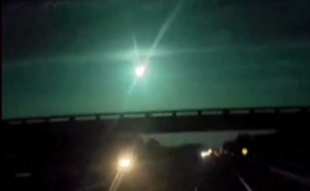 Un meteoro verde se pudo ver sobre Louisiana y Mississippi y fue captado por varias cámaras. Foto: Tomada del video