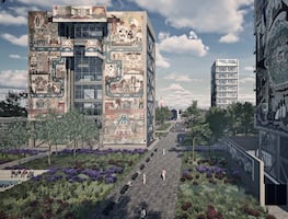 FOTOS: Proyecciones de lo que podría ser el Parque del Muralismo Mexicano en el antiguo Centro SCOP