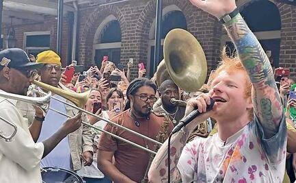 Ed Sheeran sorprende con concierto al aire libre en Nueva Orleans y estrena tema
