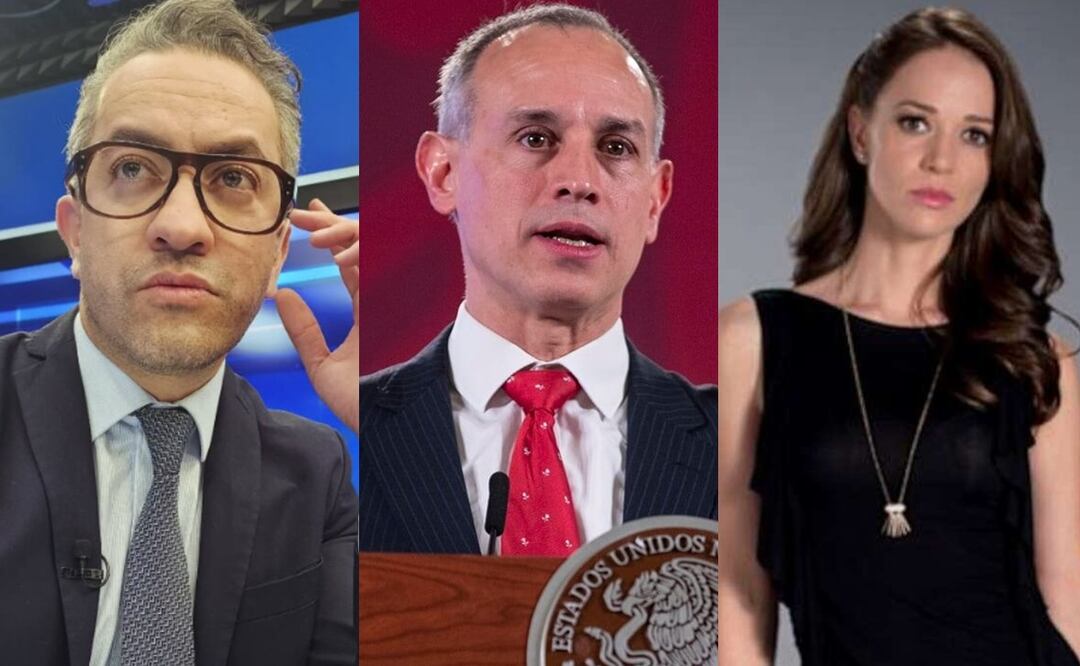 Chumel Torres y Laisha Wilkins reaccionan al nombramiento de Hugo López-Gatell como representante de México ante la OMS. Foto: Redes y Archivo / EL UNIVERSAL