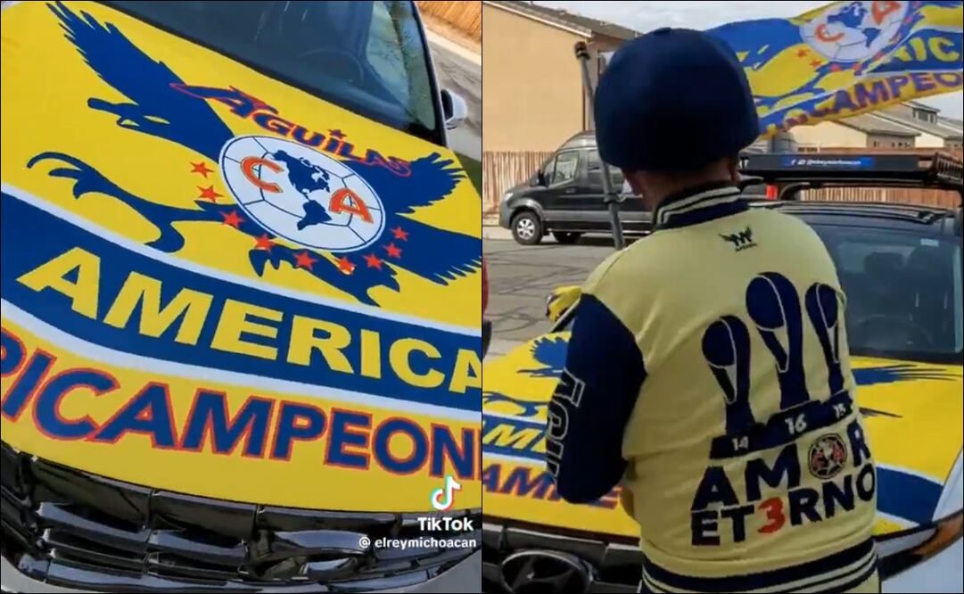 Aficionado tunea su camioneta en honor al América - Fotos: Captura de pantalla