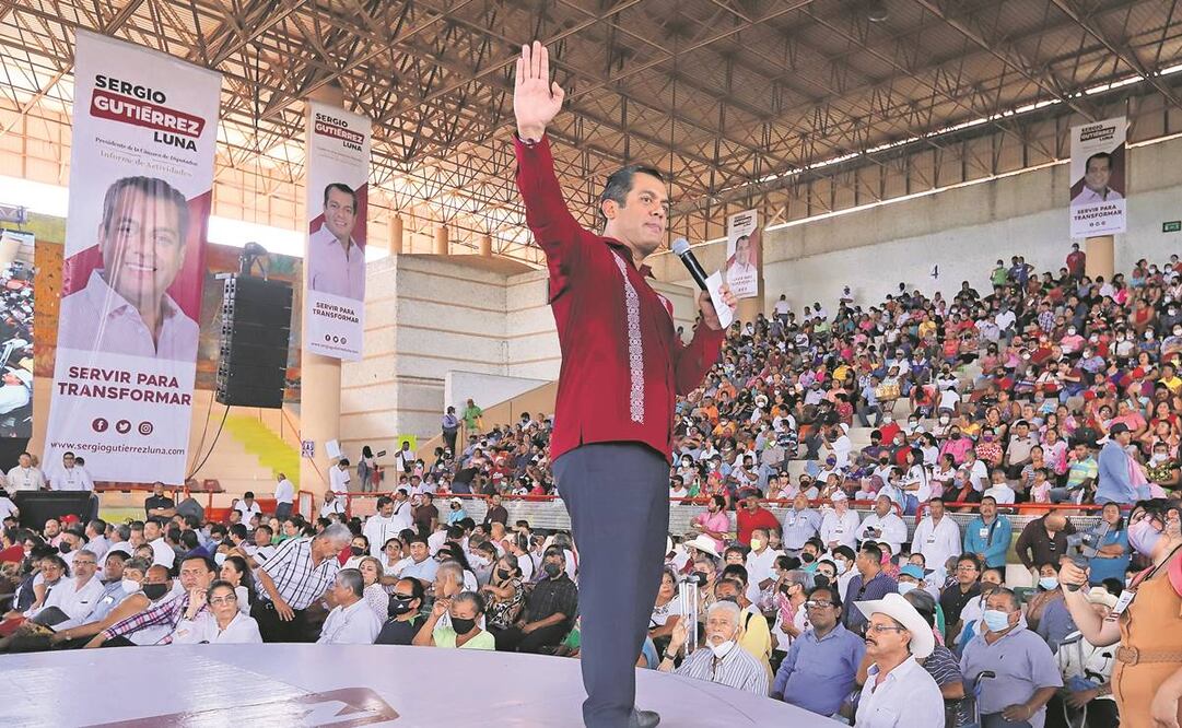 Sergio Gutiérrez dijo que derivado de su labor en la Cámara Baja se aprobaron iniciativas impulsadas por el Presidente. Foto: Berenice Fregoso/ EL UNIVERSAL
