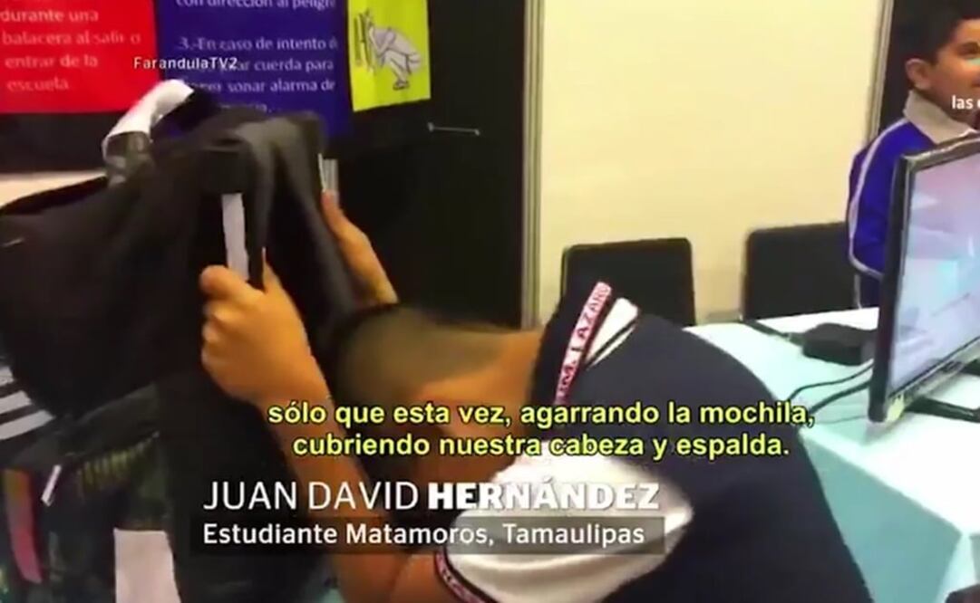 Captura de pantalla del video mostrado esta noche en Noticieros Televisa